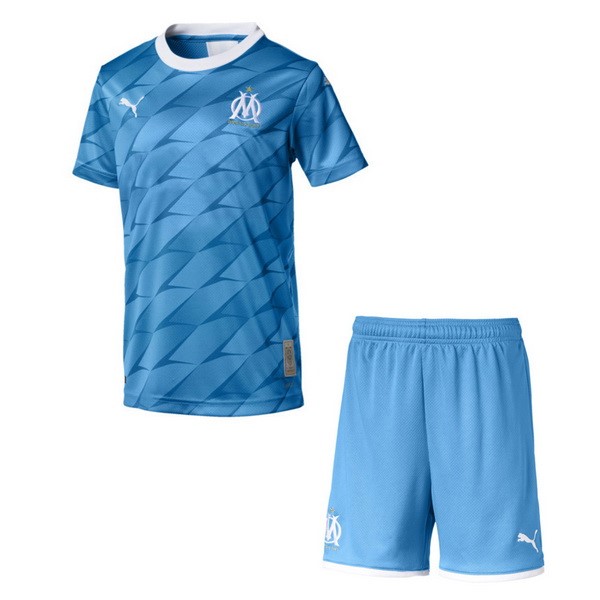 Camiseta Marsella Replica Segunda Ropa Niños 2019/20 Azul